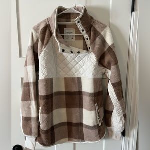 Abercrombie Asymmetrical Snap-Up Fleece L